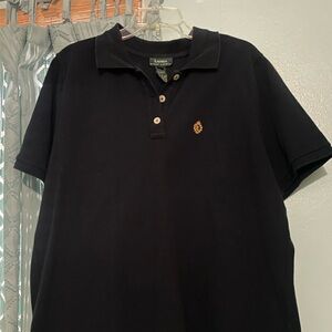 Lauren by Ralph Lauren navy blue mens polo shirt